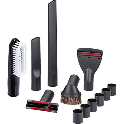 McFilter Conjunto de bicos de 12 peças para aspirador Miele Classic C1 Jubilee EcoLine, conexão de 32/35 mm com adaptador + e escova McFilter Conjunto de bicos de 12 peças para aspirador Miele Classic C1 Jubilee EcoLine, conexão de 32/35 mm com adaptador + e escova
