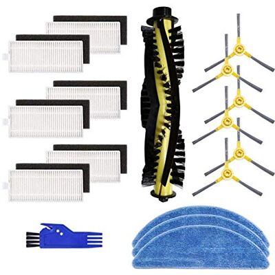 MTKD ® Acessório e substituição para IKOHS Netbot S15 aspirador robot kit com escova principal, escova lateral, filtro HEPA e mopas. MTKD ® Acessório e substituição para IKOHS Netbot S15 aspirador robot kit com escova principal, escova lateral, filtro HEPA e mopas.