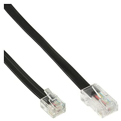 InLine 18867 Cabo telefónico 10 m preto Cabo para telefones fixos (10 m, RJ45, RJ11, preto, macho / homem connector) InLine 18867 Cabo telefónico 10 m preto Cabo para telefones fixos (10 m, RJ45, RJ11, preto, macho / homem connector)