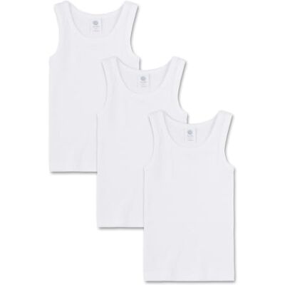 Sanetta T-shirt infantil (pacote de 3), branco (branco 10), 164 Sanetta T-shirt infantil (pacote de 3), branco (branco 10), 164