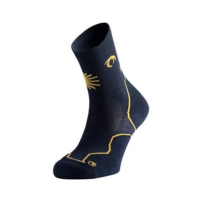 Lurbel Tierra Peregrino, meia para o caminho de Santiago, meias transpiráveis, Meias anti-bolhas e anti-odor, Meias para caminhar. meia unissexo Lurbel Tierra Peregrino, meia para o caminho de Santiago, meias transpiráveis, Meias anti-bolhas e anti-odor, Meias para caminhar. meia unissexo