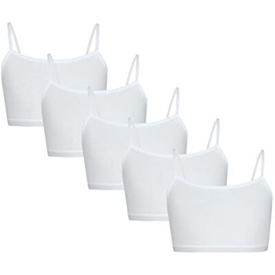 TupTam Sutiã para menina top alças estreitas conjunto de 5 TupTam Sutiã para menina top alças estreitas conjunto de 5