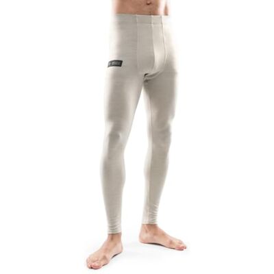 SIROKO Leggings térmicas de lã para esqui e neve Ultimate Grit bege SIROKO Leggings térmicas de lã para esqui e neve Ultimate Grit bege