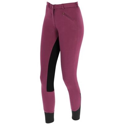 Covalliero Calças de equitação económica, calças para crianças, tamanho 128, amora, 90% algodão, crianças, elástico, cintura elástica, bolso com fecho de correr Covalliero Calças de equitação económica, calças para crianças, tamanho 128, amora, 90% algodão, crianças, elástico, cintura elástica, bolso com fecho de correr