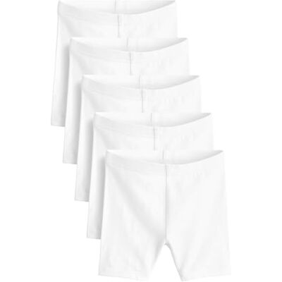NEXT Niñas Pack de 5 Pantalones Cortos de Ciclismo elásticos y Ricos en algodón de Largo estándar NEXT Niñas Pack de 5 Pantalones Cortos de Ciclismo elásticos y Ricos en algodón de Largo estándar