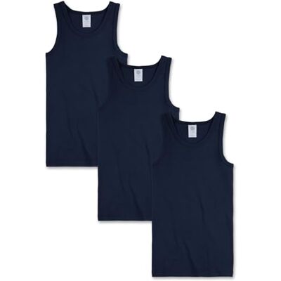 Sanetta T-shirt infantil interior pacote de 3 t-shirt, 30000, Azul (Neptuno 50226) Sanetta T-shirt infantil interior pacote de 3 t-shirt, 30000, Azul (Neptuno 50226)