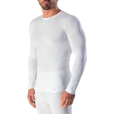 Risalti Camisola Térmica Homem Manga Comprida Energy Jersey Técnico, Transpirável, Compressivo, Roupa Interior Térmica Sem Costuras e Etiquetas, Esqui, Trekking, Corrida, Ciclismo Made in Italy Risalti Camisola Térmica Homem Manga Comprida Energy Jersey Técnico, Transpirável, Compressivo, Roupa Interior Térmica Sem Costuras e Etiquetas, Esqui, Trekking, Corrida, Ciclismo Made in Italy