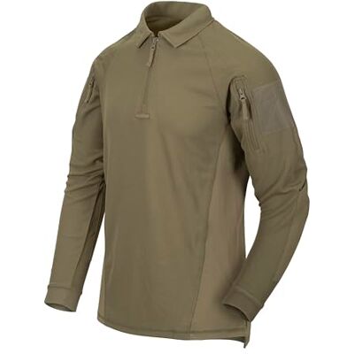 Helikon-Tex Range Polo TopCool Coiote, Cores lisas. Helikon-Tex Range Polo TopCool Coiote, Cores lisas.