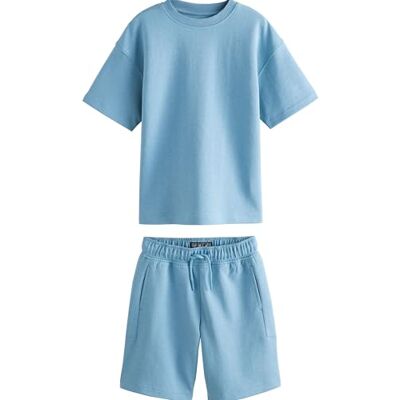 NEXT Niños Conjunto de camiseta y pantalones cortos de corte relajado y tacto grueso NEXT Niños Conjunto de camiseta y pantalones cortos de corte relajado y tacto grueso