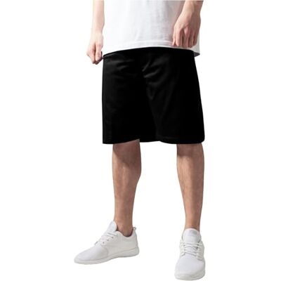 Urban Classics Bball Mesh Shorts Calções de praia para homem, Preto, XXL Urban Classics Bball Mesh Shorts Calções de praia para homem, Preto, XXL