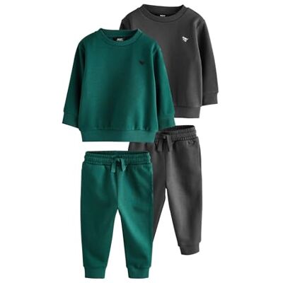 NEXT Crianças Pack de 2 conjuntos de camisola e calças de fato de treino NEXT Crianças Pack de 2 conjuntos de camisola e calças de fato de treino