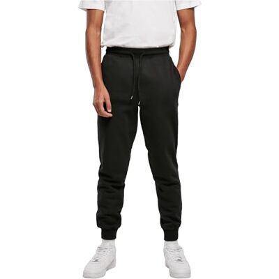 Urban Classics Calças de Fato de Treino Básicas, Calças Desportivas Homens Joggers, Ajuste Normal, Punhos Elásticos, Diferentes Cores, Tamanhos XS 5XL, Preto, S Urban Classics Calças de Fato de Treino Básicas, Calças Desportivas Homens Joggers, Ajuste Normal, Punhos Elásticos, Diferentes Cores, Tamanhos XS 5XL, Preto, S