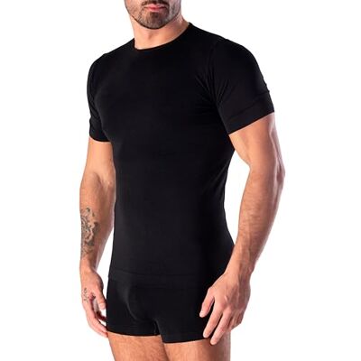 Risalti Camisetas Masculinas de Manga Curta em Bambu com Gola Redonda Camiseta Interior Masculina Sem Costuras Nem Etiquetas, Roupa em Viscose de Bambu Mais Macia que o Algodão, Transpirável e Risalti Camisetas Masculinas de Manga Curta em Bambu com Gola Redonda Camiseta Interior Masculina Sem Costuras Nem Etiquetas, Roupa em Viscose de Bambu Mais Macia que o Algodão, Transpirável e