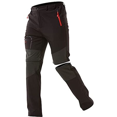 ZOEREA Calções ao ar livre para homem descapotável calções Trekking montanha escalada caminhadas secagem rápida calções funcionais pretos XL ZOEREA Calções ao ar livre para homem descapotável calções Trekking montanha escalada caminhadas secagem rápida calções funcionais pretos XL