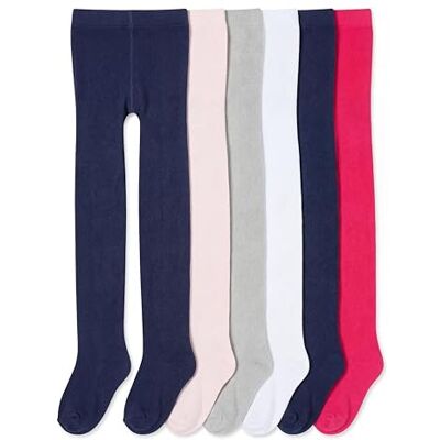 TupTam Collants coloridos para meninas, pacote de 6 TupTam Collants coloridos para meninas, pacote de 6