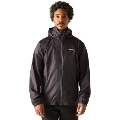 Regatta Capa de chuva Lyle Iv impermeável e respirável com forro de malha oculto com capuz e cobertura ativa Jackets Waterproof Shell homem Regatta Capa de chuva Lyle Iv impermeável e respirável com forro de malha oculto com capuz e cobertura ativa Jackets Waterproof Shell homem