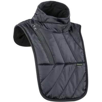 Pelucton Calcinha pescoço mota inverno, peito e ombro aquecedor ajustável, térmico corta-vento cachecol de pescoço de motociclo, protetor de pescoço de mota ao ar livre Pelucton Calcinha pescoço mota inverno, peito e ombro aquecedor ajustável, térmico corta-vento cachecol de pescoço de motociclo, protetor de pescoço de mota ao ar livre