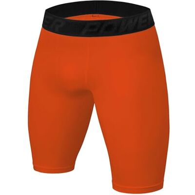 PowerLayer Calções térmicos para homem e criança com compressão baseada, Laranja, XL PowerLayer Calções térmicos para homem e criança com compressão baseada, Laranja, XL