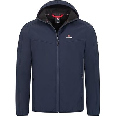 Höhenhorn Alpberg Casaco leve softshell para homem, casaco de lazer ao ar livre, casaco de transição, azul escuro, XL Höhenhorn Alpberg Casaco leve softshell para homem, casaco de lazer ao ar livre, casaco de transição, azul escuro, XL