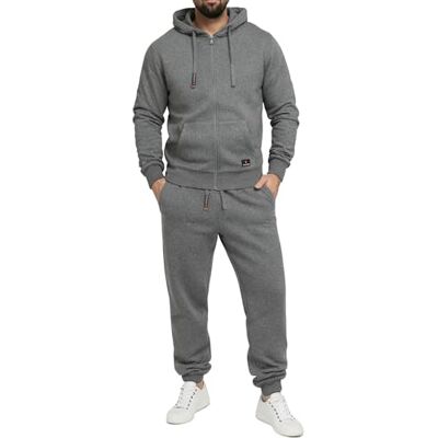 Höhenhorn Cozalp Conjunto esportivo masculino, para treinar e estar em casa, Cinzento escuro, M Höhenhorn Cozalp Conjunto esportivo masculino, para treinar e estar em casa, Cinzento escuro, M