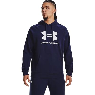 Under Armour UA Rival Fleece Logo Hoodie camisola para homem (embalagem de 1) Under Armour UA Rival Fleece Logo Hoodie camisola para homem (embalagem de 1)