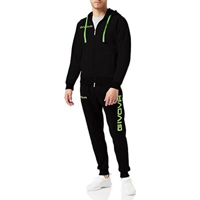 givova , fato de treino king, preto/verde fluo, L givova , fato de treino king, preto/verde fluo, L