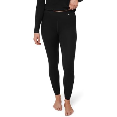 DANISH ENDURANCE Leggings Térmicas de Lã Merino para Mulher, Calças Térmicas para Mulher Roupa Térmica para Mulher, Calças para Mulher de Inverno, Roupa Interior para Mulher, Preto, XXL DANISH ENDURANCE Leggings Térmicas de Lã Merino para Mulher, Calças Térmicas para Mulher Roupa Térmica para Mulher, Calças para Mulher de Inverno, Roupa Interior para Mulher, Preto, XXL