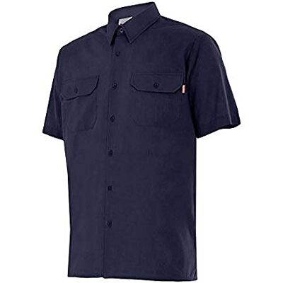 VELILLA 522; camisa de manga curta; azul-marinho; tamanho L VELILLA 522; camisa de manga curta; azul-marinho; tamanho L