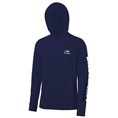 Bassdash Camisola com capuz de lã de pesca para homem com proteção para o pescoço camisola de desempenho resistente à água FS18M Bassdash Camisola com capuz de lã de pesca para homem com proteção para o pescoço camisola de desempenho resistente à água FS18M