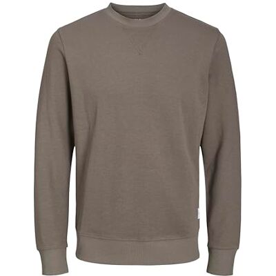 JACK & JONES Camisola lisa Corte relaxado ajuste, suave, manga comprida, casual, processo suave a uma temperatura máxima de 40 °C JACK & JONES Camisola lisa Corte relaxado ajuste, suave, manga comprida, casual, processo suave a uma temperatura máxima de 40 °C
