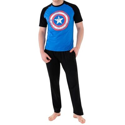 Marvel pijama para homem Vingadores capitão América, multicolorido Marvel pijama para homem Vingadores capitão América, multicolorido