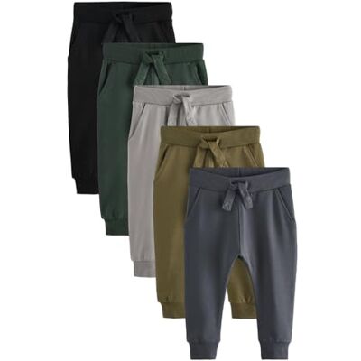 NEXT Crianças Pack de 5 calças de fato de treino de corte ajustado NEXT Crianças Pack de 5 calças de fato de treino de corte ajustado