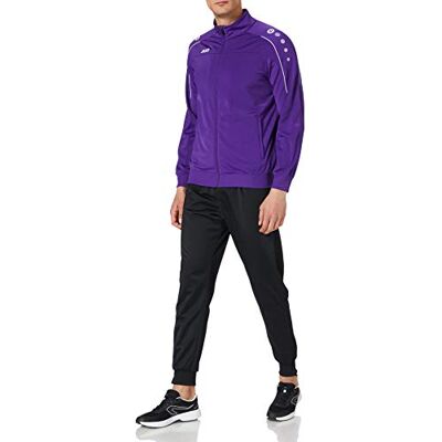 JAKO Conjunto de fato de treino masculino de poliéster Classico, lila, XXL, JAKO Conjunto de fato de treino masculino de poliéster Classico, lila, XXL,