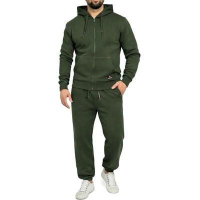 Höhenhorn Cozalp Conjunto esportivo masculino, para treinar e estar em casa, verde, L Höhenhorn Cozalp Conjunto esportivo masculino, para treinar e estar em casa, verde, L