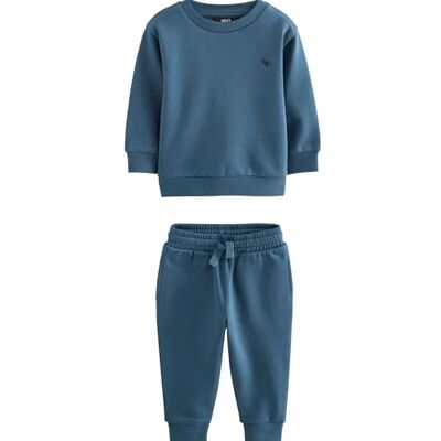 NEXT Conjunto infantil de camisola e calças de fato de treino com logótipo NEXT Conjunto infantil de camisola e calças de fato de treino com logótipo
