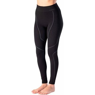 Risalti Leggings térmicas para mulher Merino Tech Calças térmicas para mulher de compressão de lã merino, roupa térmica para mulher, roupa térmica para mulher de inverno, sem costuras, Made in Italy Risalti Leggings térmicas para mulher Merino Tech Calças térmicas para mulher de compressão de lã merino, roupa térmica para mulher, roupa térmica para mulher de inverno, sem costuras, Made in Italy