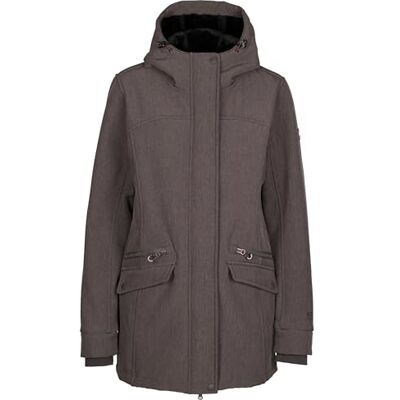 Trespass Anza Casaco longo com capuz Softshell para mulher Trespass Anza Casaco longo com capuz Softshell para mulher