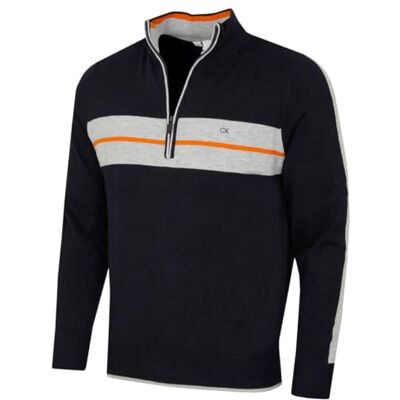 Calvin Golf Homem CK Vertex Zip Sweater de Manga Comprida Calvin Golf Homem CK Vertex Zip Sweater de Manga Comprida