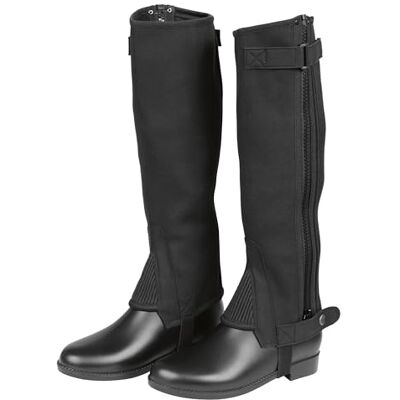 Covalliero Leggings ClassicStretch, sapatos de equitação, vendidos por pares, preto, tamanho 152, altura 34 cm, pele sintética, para crianças, fecho de correr, lavável na máquina Covalliero Leggings ClassicStretch, sapatos de equitação, vendidos por pares, preto, tamanho 152, altura 34 cm, pele sintética, para crianças, fecho de correr, lavável na máquina