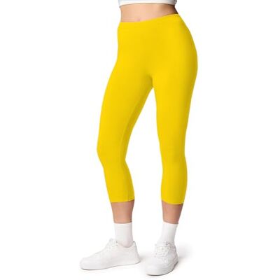 Ladeheid Leggings Capri mulher Leggings desportivas 3/4 leves e confortáveis para o verão e treino Ladeheid Leggings Capri mulher Leggings desportivas 3/4 leves e confortáveis para o verão e treino