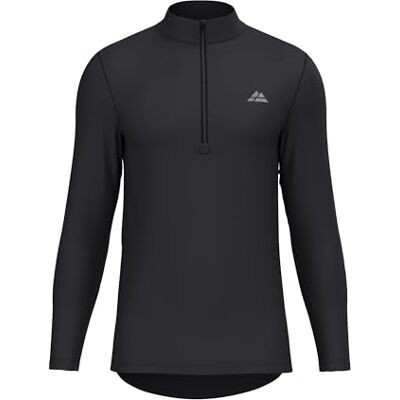 DANISH ENDURANCE Camisa de Ciclismo de Manga Comprida para Homem, com Bolsos, Detalhes Refletivos, Respirável…, Preto, XXL DANISH ENDURANCE Camisa de Ciclismo de Manga Comprida para Homem, com Bolsos, Detalhes Refletivos, Respirável…, Preto, XXL