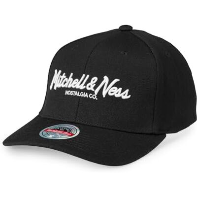 Mitchell & Ness Snapback Clássico Vermelho Pinscript, Preto-e-branco, Tamanho único Mitchell & Ness Snapback Clássico Vermelho Pinscript, Preto-e-branco, Tamanho único