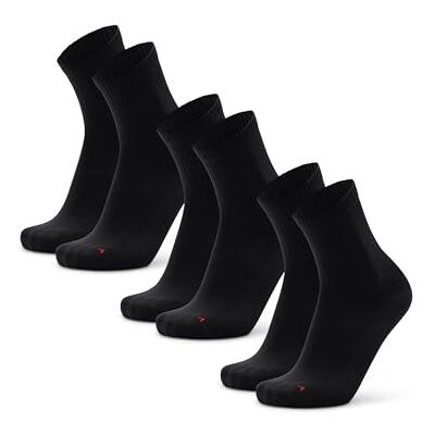 DANISH ENDURANCE Meias de Esporte Homem e Mulher de Cano Médio, Pack de 3 ou 5 Roupa Desportiva, Padel, Corrida, Ginásio, Crossfit DANISH ENDURANCE Meias de Esporte Homem e Mulher de Cano Médio, Pack de 3 ou 5 Roupa Desportiva, Padel, Corrida, Ginásio, Crossfit