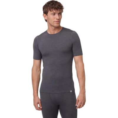 DANISH ENDURANCE T-shirt térmica para homem de manga curta em lã Merino, t-shirt interior para homem Camiseta Térmica de Lana Merino, Transpirable y Termorreguladora, sin Malos Olores, para Senderismo, Ciclismo y Aire Libre DANISH ENDURANCE T-shirt térmica para homem de manga curta em lã Merino, t-shirt interior para homem Camiseta Térmica de Lana Merino, Transpirable y Termorreguladora, sin Malos Olores, para Senderismo, Ciclismo y Aire Libre