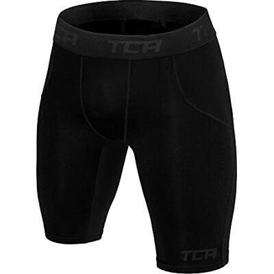 TCA Calções térmicos para homem base camada de compressão preto, M homem TCA Calções térmicos para homem base camada de compressão preto, M homem
