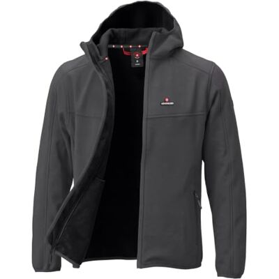 Höhenhorn Alpberg Casaco leve Softshell para homem, para exteriores, casaco de meia-estação, cinzento, L Höhenhorn Alpberg Casaco leve Softshell para homem, para exteriores, casaco de meia-estação, cinzento, L