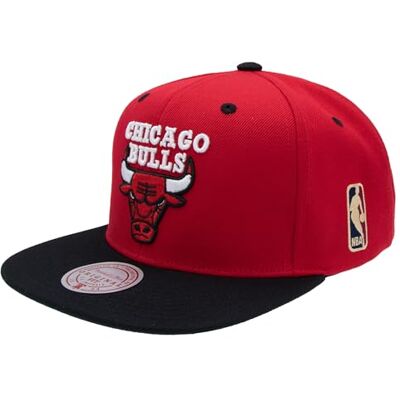 Mitchell & Ness NBA/HWC Special Snapback, Vermelho e preto, Tamanho único Mitchell & Ness NBA/HWC Special Snapback, Vermelho e preto, Tamanho único