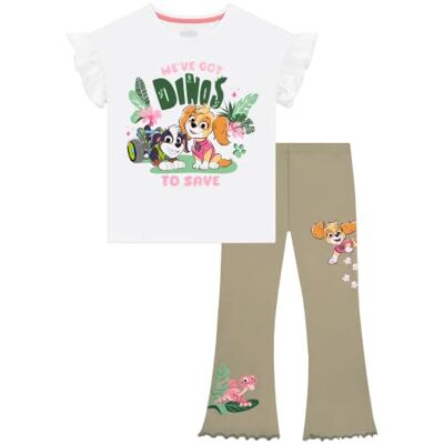 Paw Patrol T-shirt menina e leggings campainhas Skye Paw Patrol T-shirt menina e leggings campainhas Skye