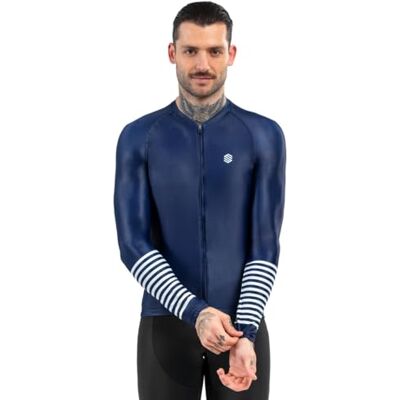 SIROKO Maillot Ciclismo Manga Larga M2 Hombre Ropa de Ciclismo Corte Slim Ajuste aerodinámico SIROKO Maillot Ciclismo Manga Larga M2 Hombre Ropa de Ciclismo Corte Slim Ajuste aerodinámico