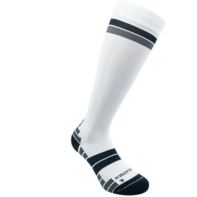Relaxsan Meias desportivas homem e mulher, meias de compressão para desporto e corrida, Made in Italy, 806, Branco/Preto Relaxsan Meias desportivas homem e mulher, meias de compressão para desporto e corrida, Made in Italy, 806, Branco/Preto